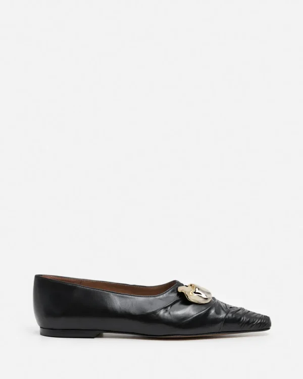 Ballet Flats^Flattered Florence Leather Black
