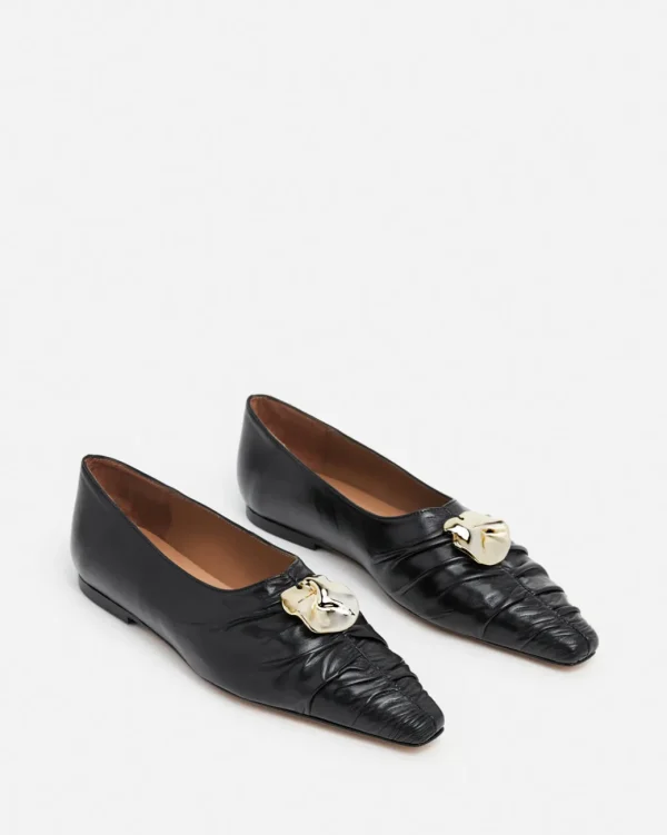Ballet Flats^Flattered Florence Leather Black