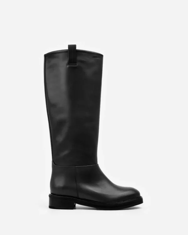 High-Shaft Boots | Boots^Flattered Frances Leather Black