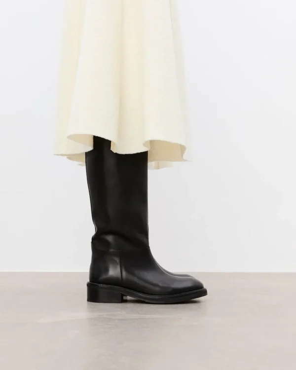 High-Shaft Boots | Boots^Flattered Frances Leather Black