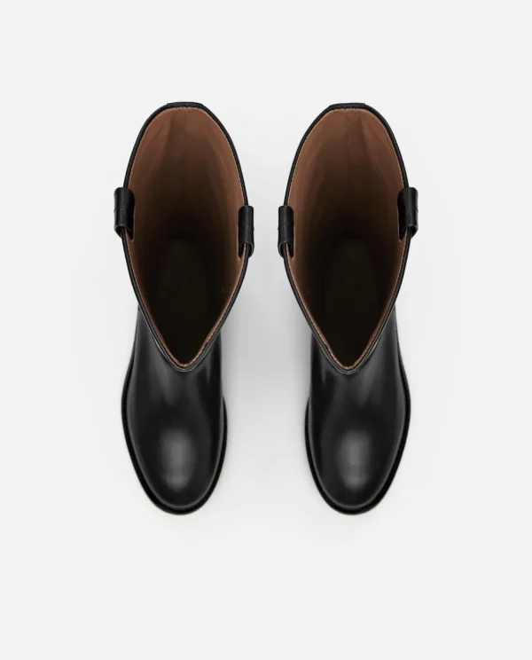 High-Shaft Boots | Boots^Flattered Frances Leather Black