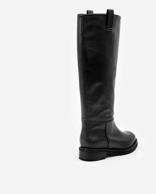 High-Shaft Boots | Boots^Flattered Frances Leather Black