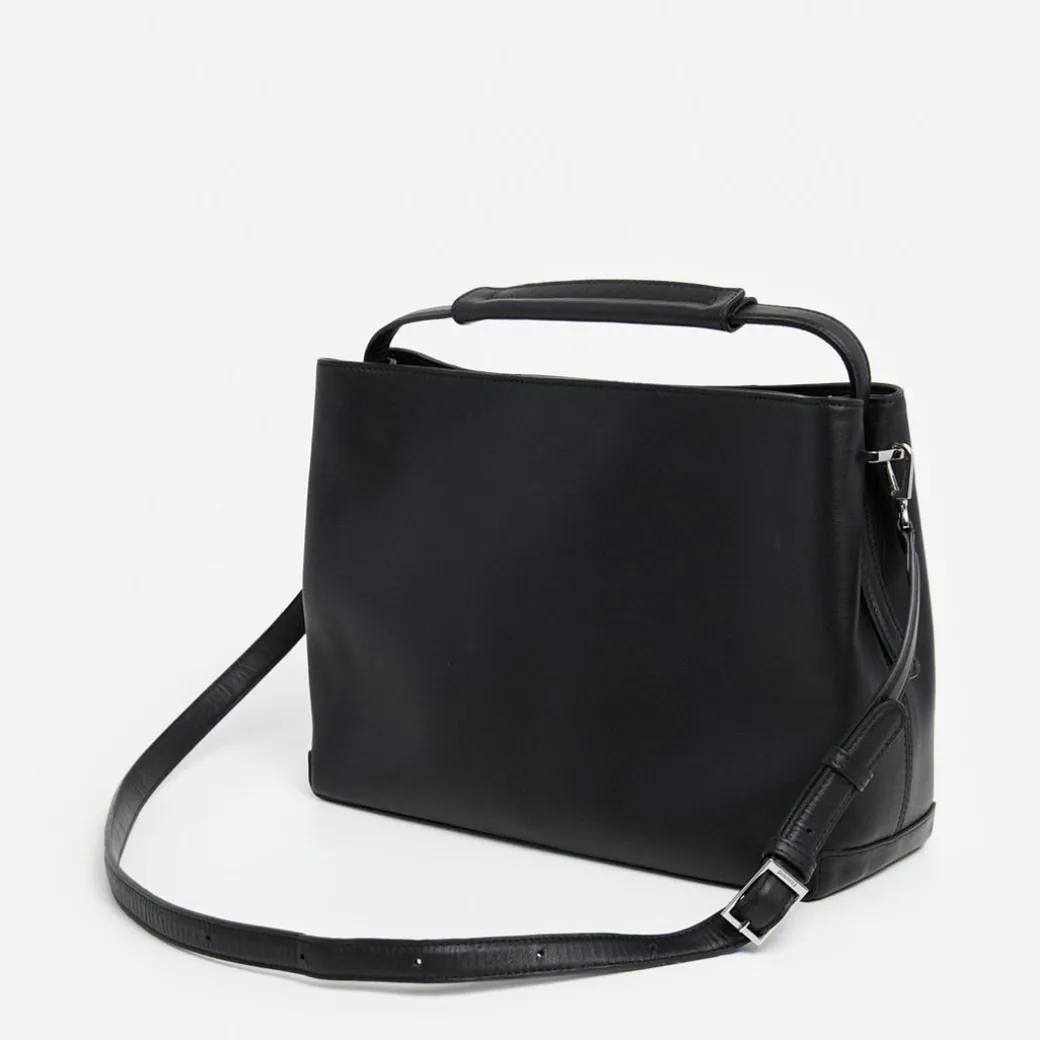 harper_grande_handbag_lea_0-1.webp Top Handle Bags | Tote Bags^Flattered Harper Grande Handbag Leather Black
