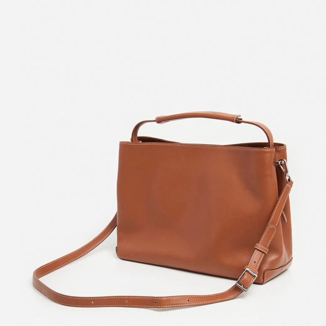 harper_grande_handbag_lea_0.webp Top Handle Bags | Tote Bags^Flattered Harper Grande Handbag Leather Cognac
