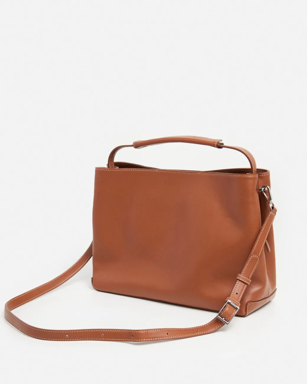 harper_grande_handbag_lea_3.webp Top Handle Bags | Tote Bags^Flattered Harper Grande Handbag Leather Cognac