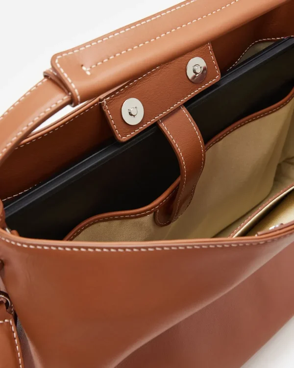 Top Handle Bags | Tote Bags^Flattered Harper Grande Handbag Leather Cognac