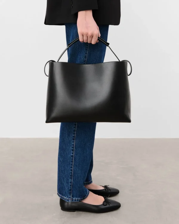 Top Handle Bags | Tote Bags^Flattered Hedda Grande Handbag Leather Black