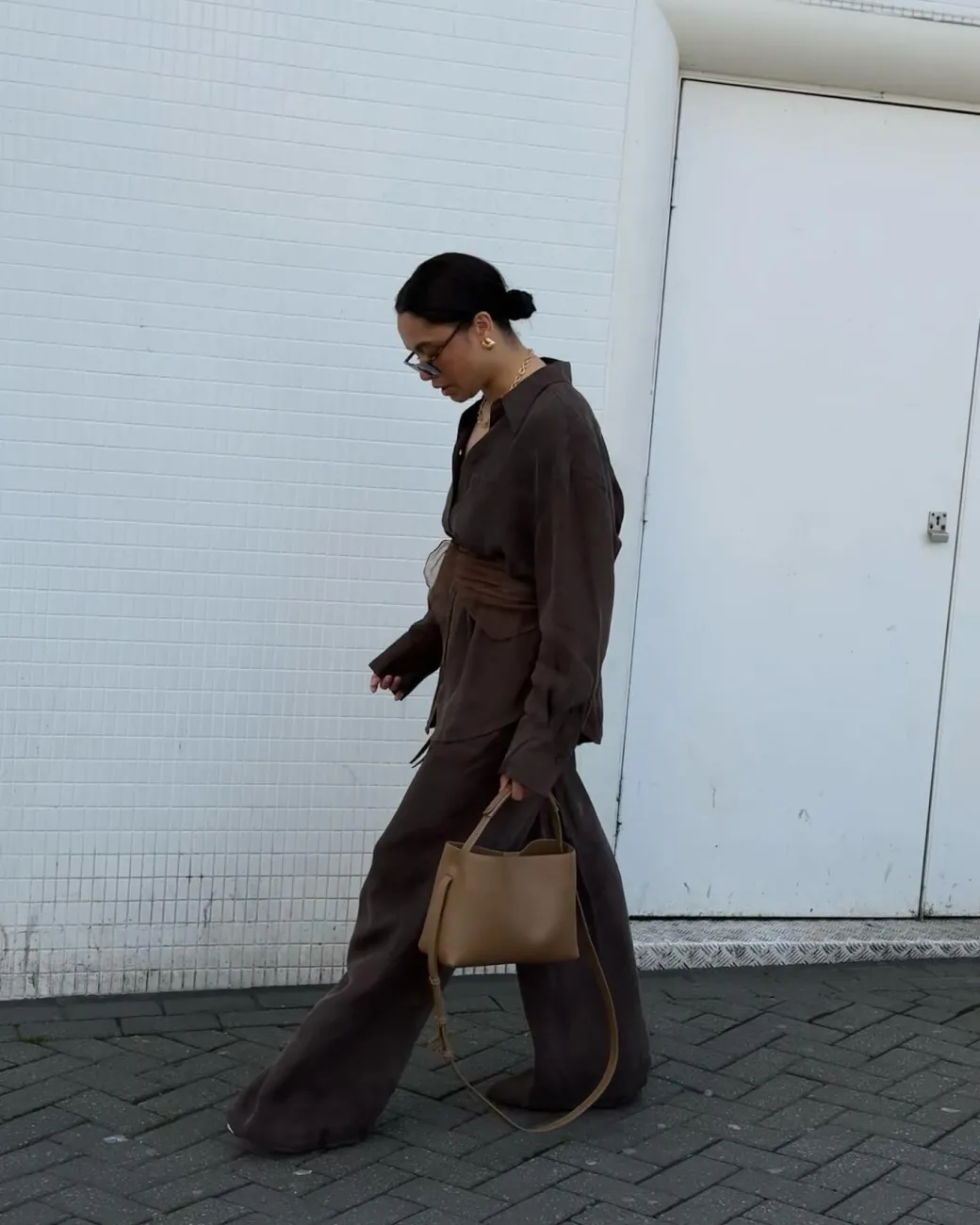 hedda_midi_handbag_leathe_8-1.webp Top Handle Bags | Shoulder Bags^Flattered Hedda Midi Handbag Leather Nut