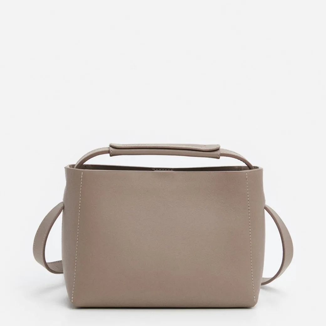 hedda_mini_handbag_leathe_0-3.webp Top Handle Bags | Shoulder Bags^Flattered Hedda Mini Handbag Leather Taupe