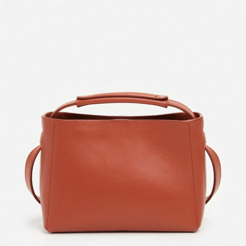 hedda_mini_handbag_leathe_0-5.webp Top Handle Bags | Crosshoulder Bag^Flattered Hedda Mini Handbag Leather Red Brick