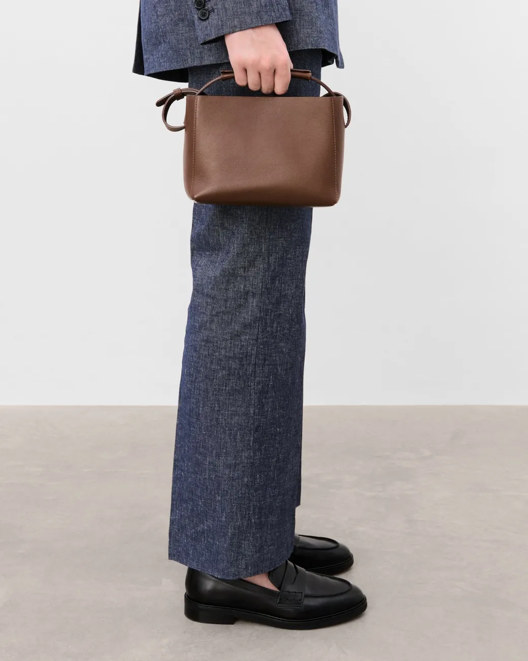 hedda_mini_handbag_leathe_2-2.webp Top Handle Bags | Shoulder Bags^Flattered Hedda Mini Handbag Leather Chocolate