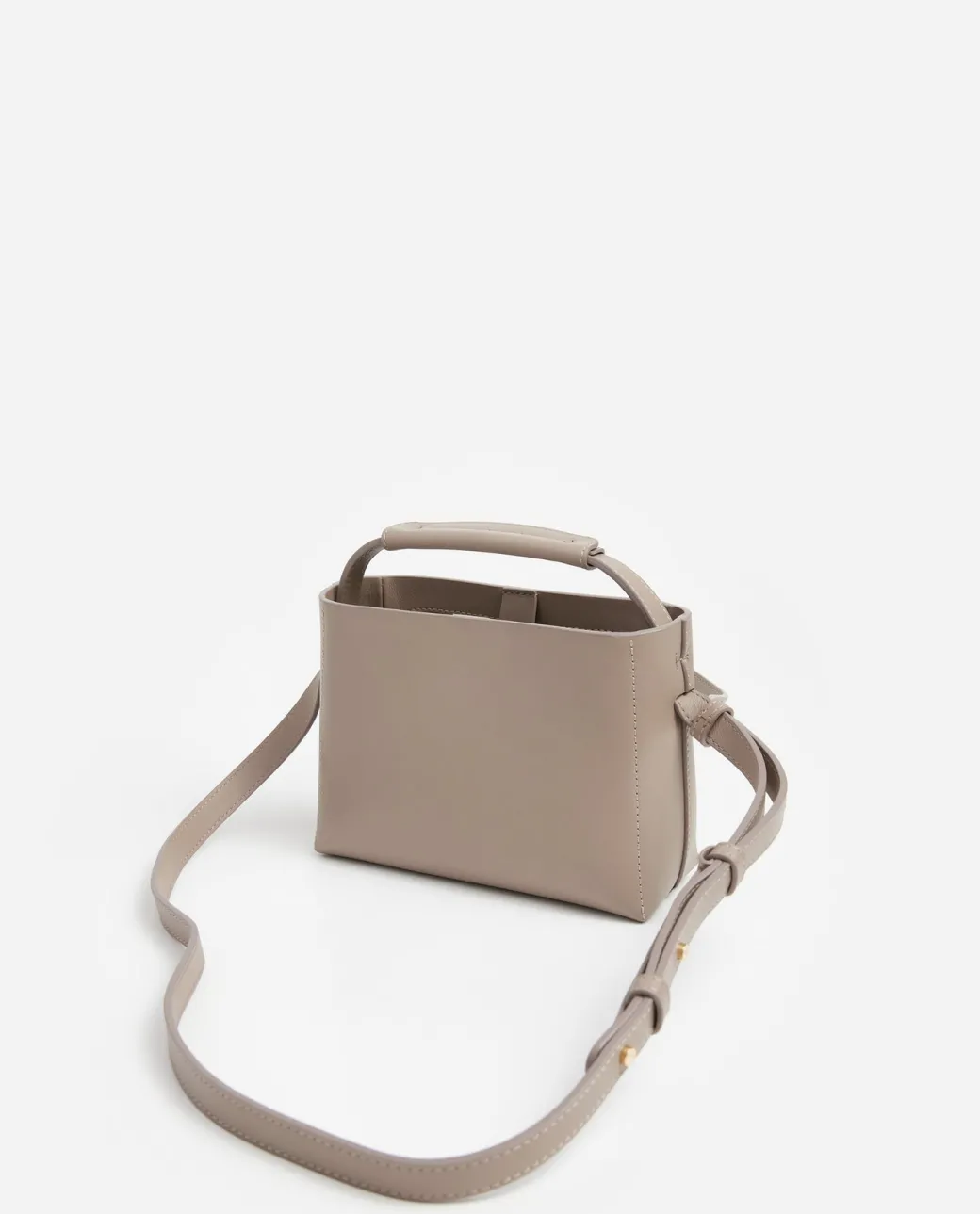 hedda_mini_handbag_leathe_3-3.webp Top Handle Bags | Shoulder Bags^Flattered Hedda Mini Handbag Leather Taupe
