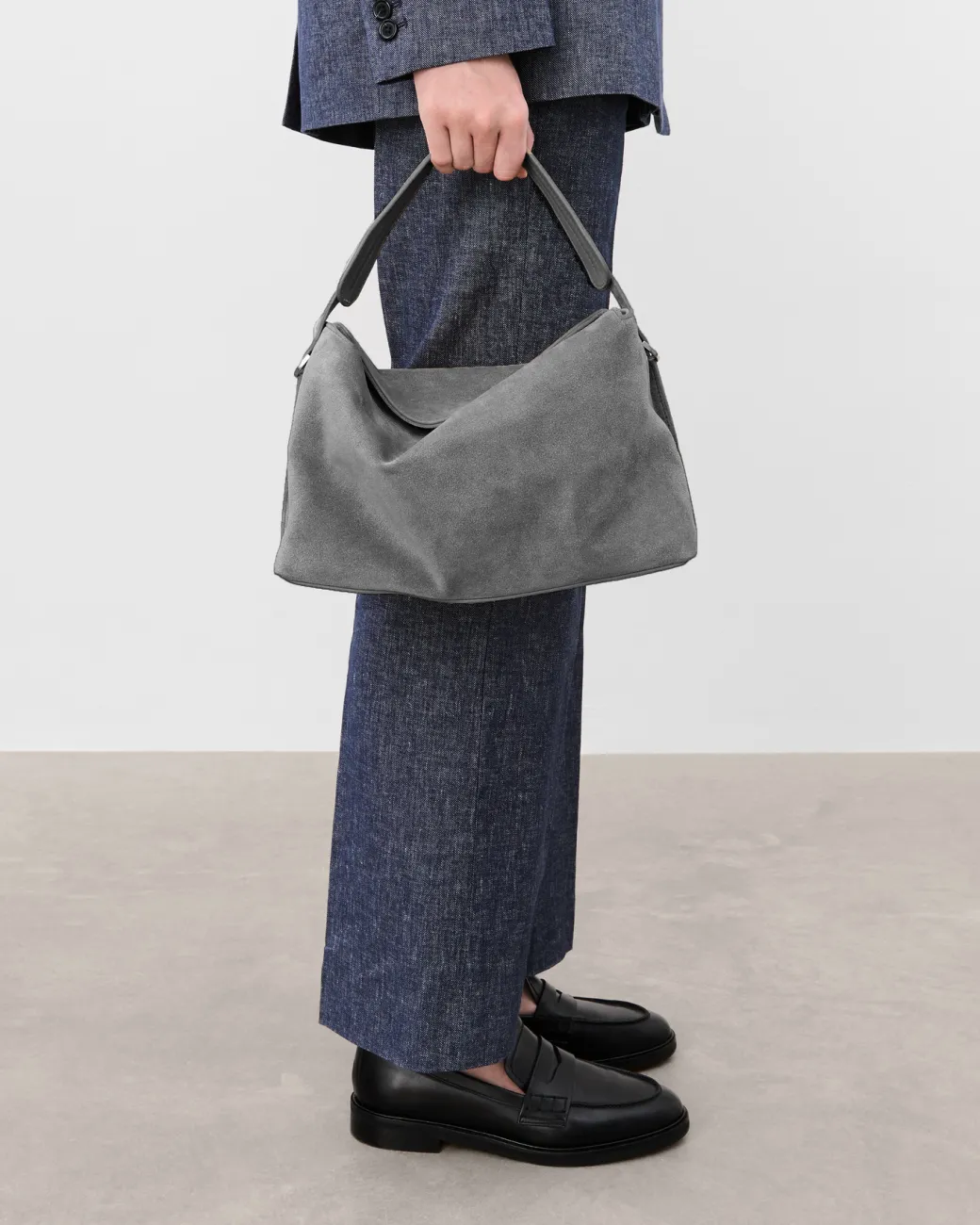 hera_handbag_suede_grey_2.webp Shoulder Bags | Top Handle Bags^Flattered Hera Handbag Suede Grey