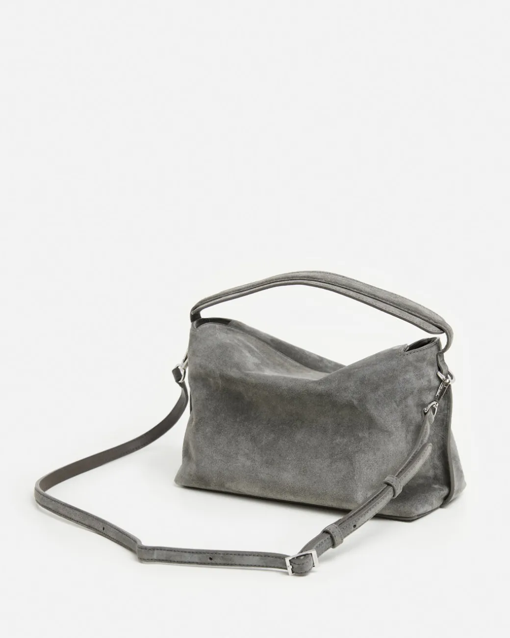 hera_handbag_suede_grey_3.webp Shoulder Bags | Top Handle Bags^Flattered Hera Handbag Suede Grey