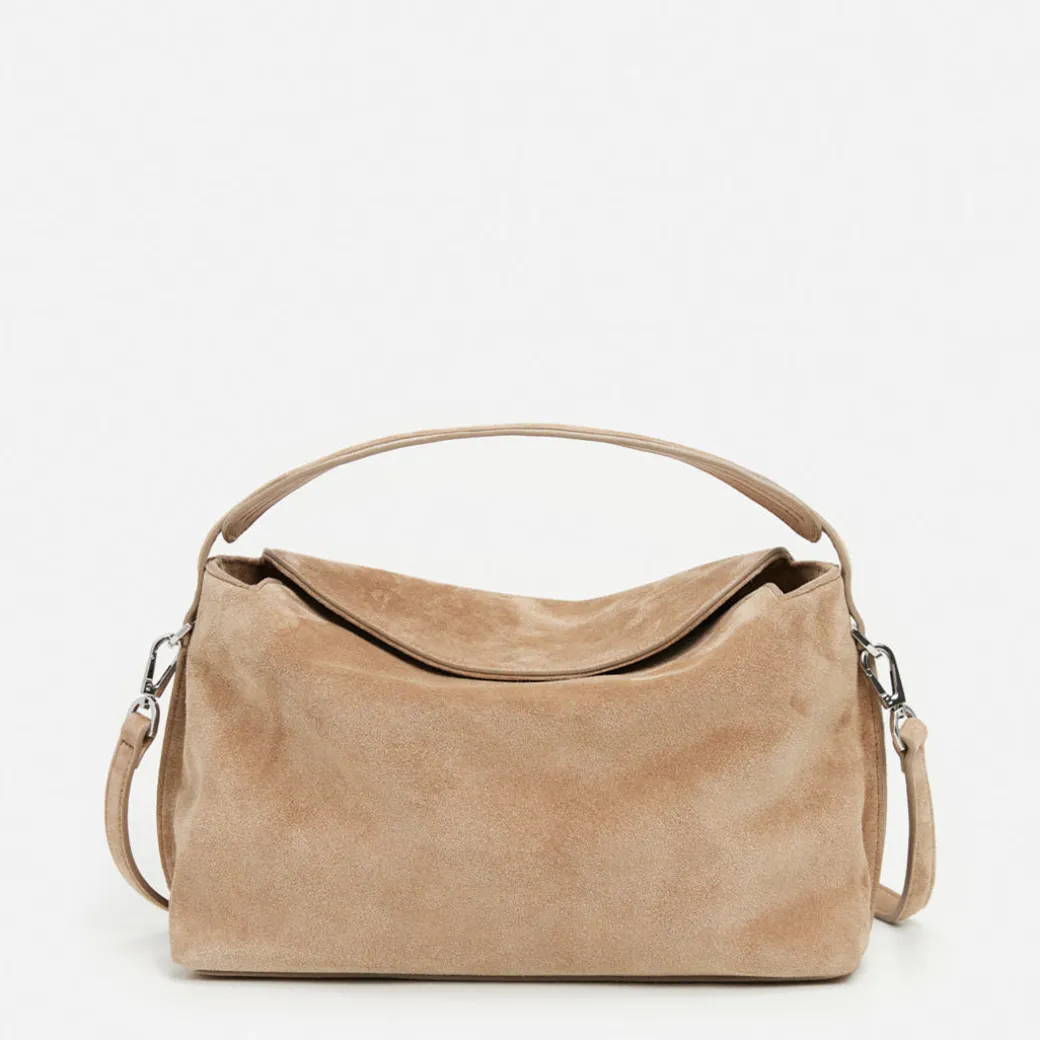 hera_handbag_suede_sand_0.webp Top Handle Bags | Shoulder Bags^Flattered Hera Handbag Suede Sand