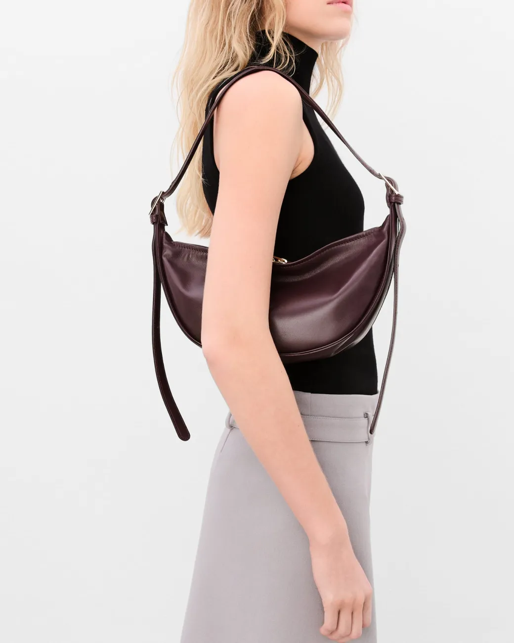 irma_shoulder_bag_leather_2-1.webp Shoulder Bags | Crosshoulder Bag^Flattered Irma Shoulder Bag Leather Burgundy