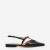 Sandals^Flattered Josefin Lizzard Leather Black