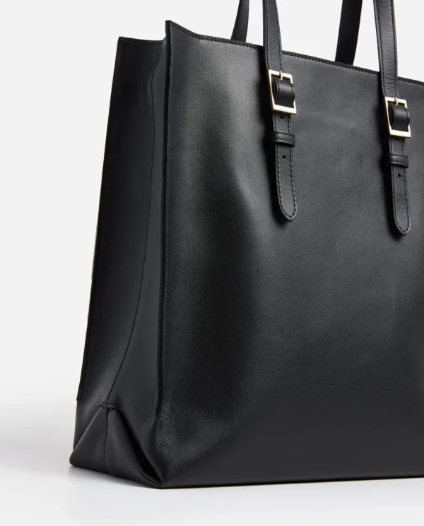 Top Handle Bags | Tote Bags^Flattered Kristine Tote Leather Black