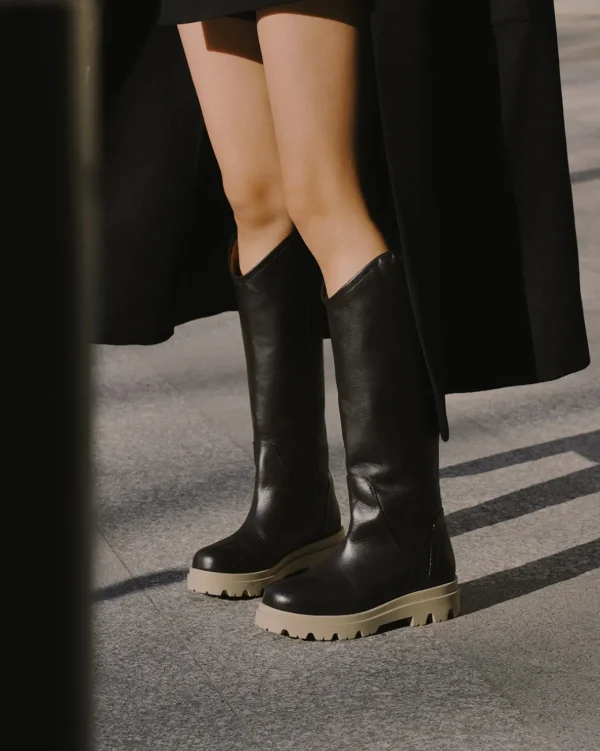 Boots^Flattered Leonore Leather Brown Dark