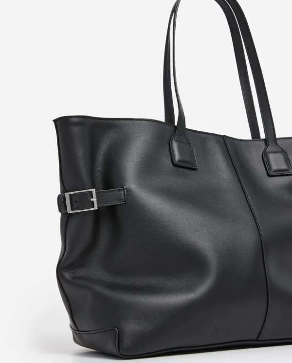 Tote Bags^Flattered Lesley Tote Bag Leather Black
