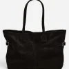 Tote Bags^Flattered Lesley Tote Bag Suede Black