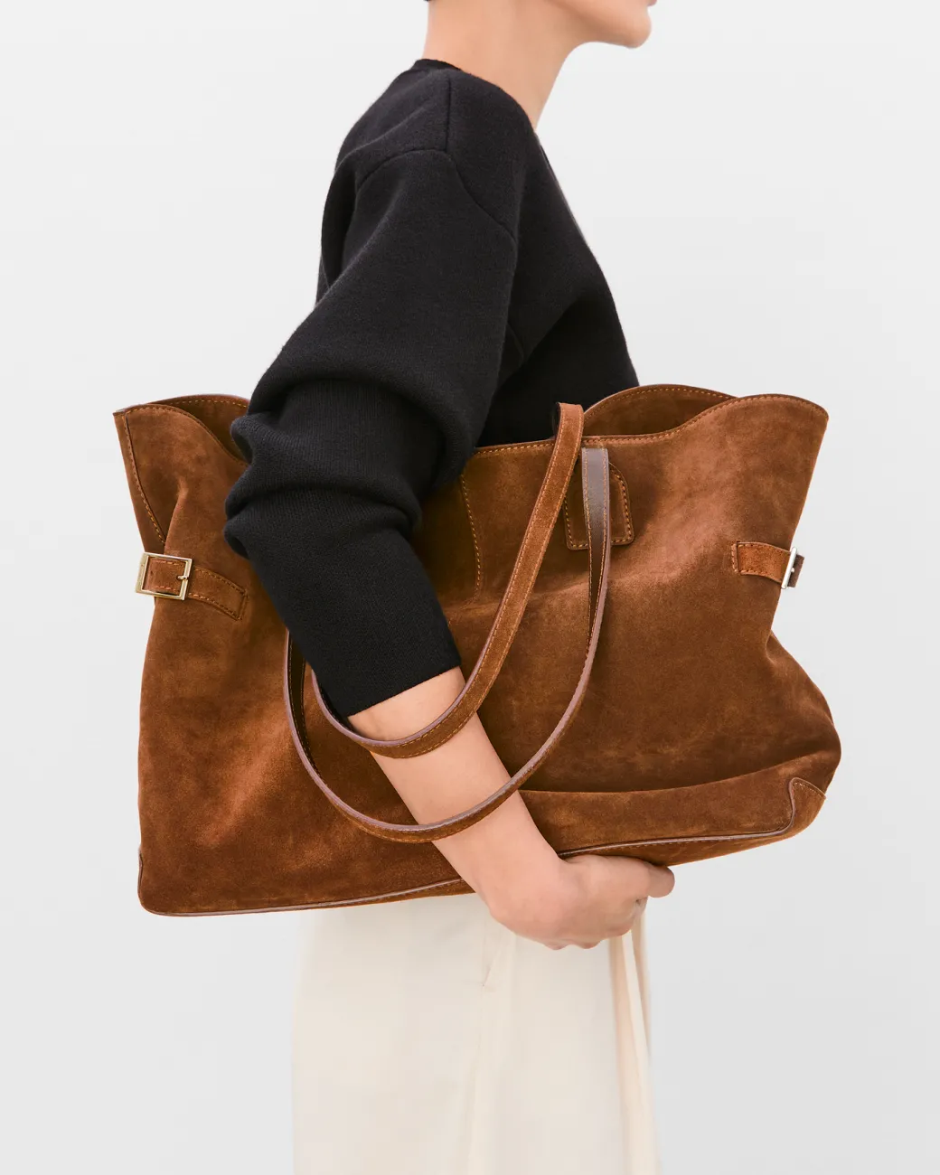 lesley_tote_bag_suede_bou_2.webp Tote Bags^Flattered Lesley Tote Bag Suede Bourbon