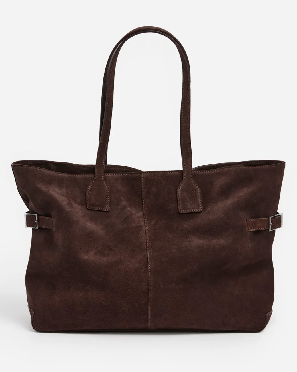 lesley_tote_bag_suede_cho_1.webp Tote Bags^Flattered Lesley Tote Bag Suede Chocolate