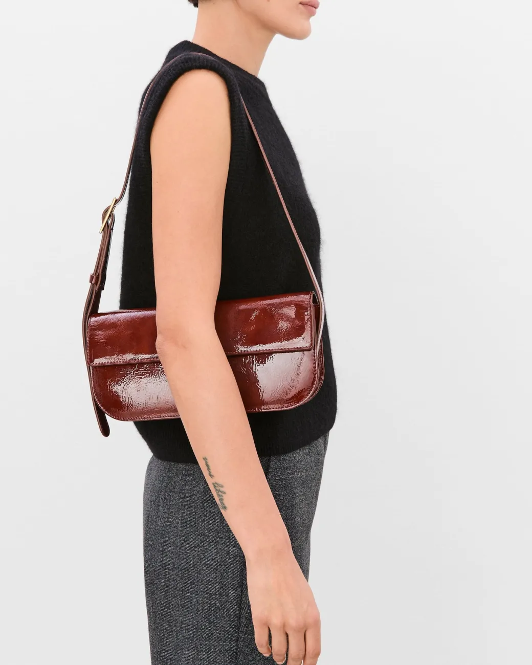 lillie_shoulder_bag_leath_2-1.webp Shoulder Bags^Flattered Lillie Shoulder Bag Leather Brick Red Patent