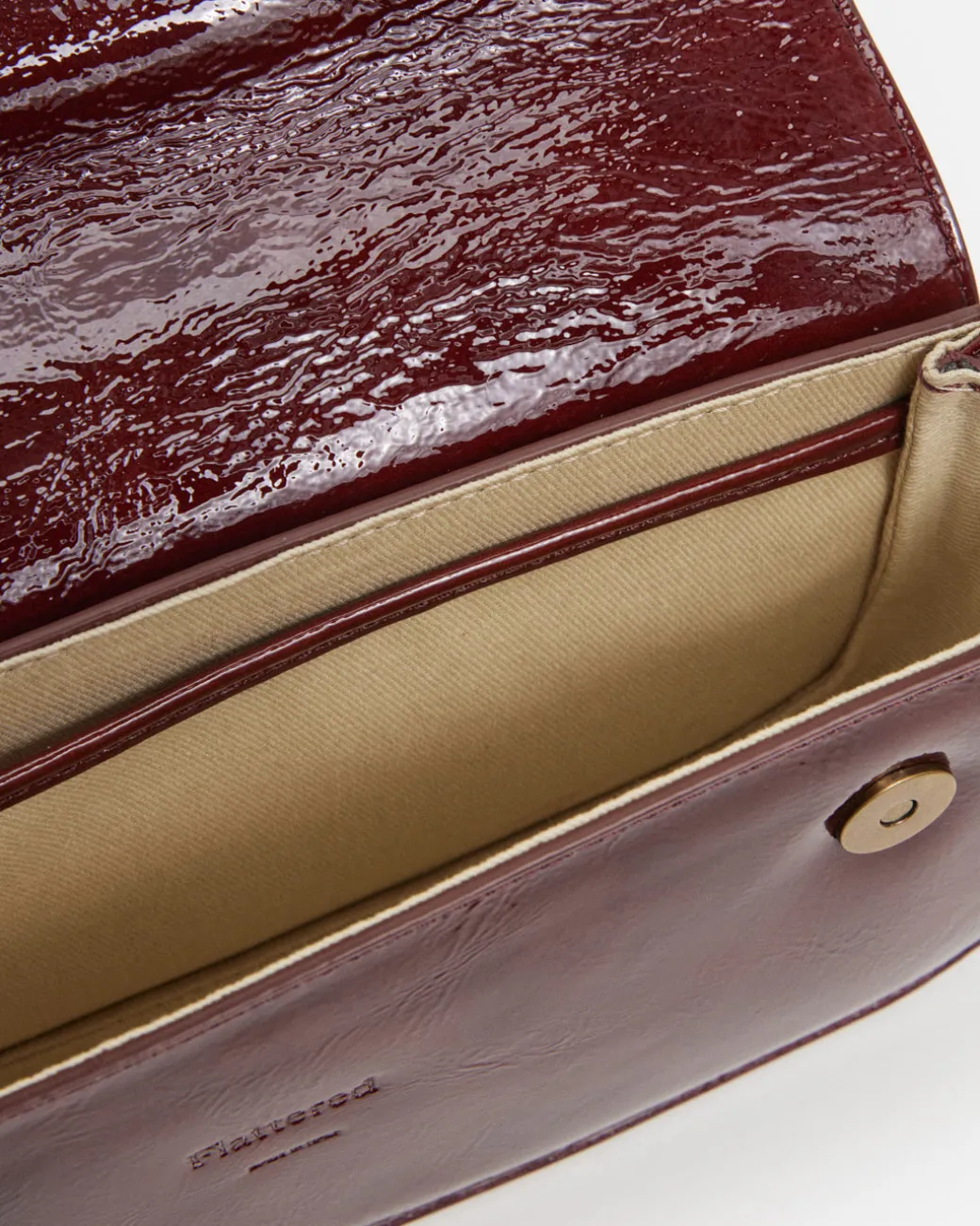 lillie_shoulder_bag_leath_8.webp Shoulder Bags^Flattered Lillie Shoulder Bag Leather Brick Red Patent