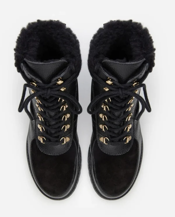 Boots^Flattered Linn Leather/Suede Black