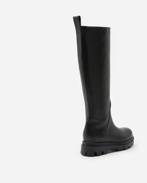 High-Shaft Boots | Boots^Flattered Luna Leather Black