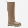 High-Shaft Boots^Flattered Luna Leather Taupe