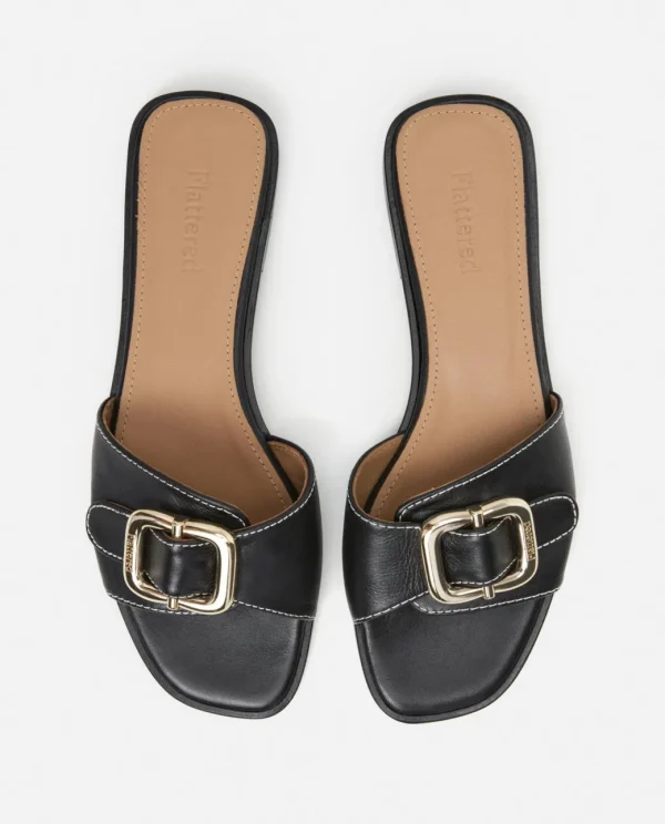 Sandals^Flattered Mimi Leather Black