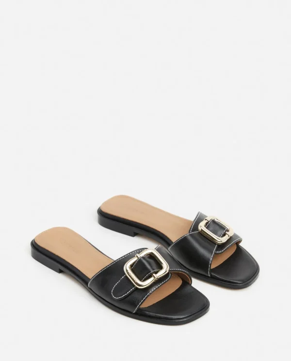 Sandals^Flattered Mimi Leather Black