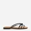 Sandals^Flattered Mimosa Leather Black