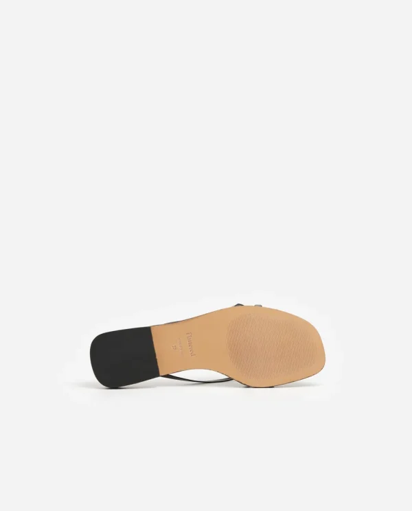Sandals^Flattered Mimosa Leather Black