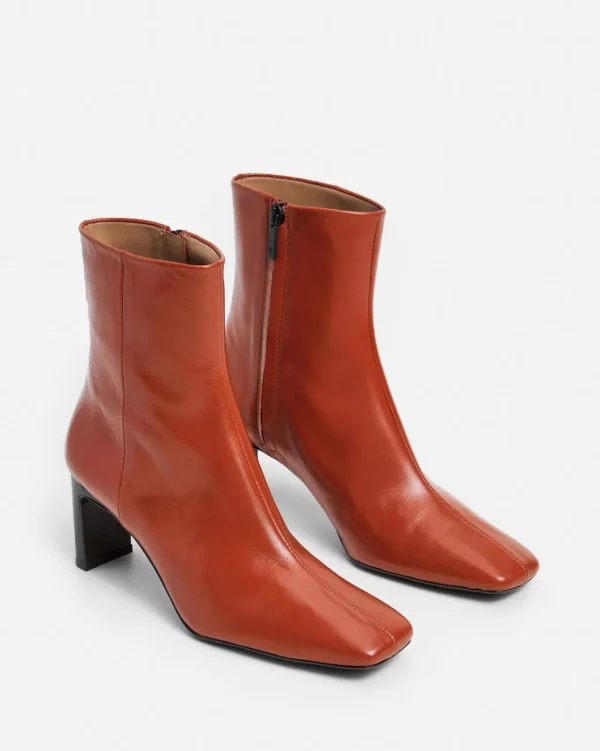Boots^Flattered Moa Leather Red Brick