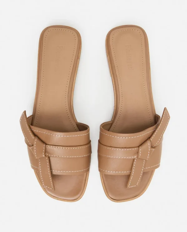 Sandals^Flattered My Leather Cognac