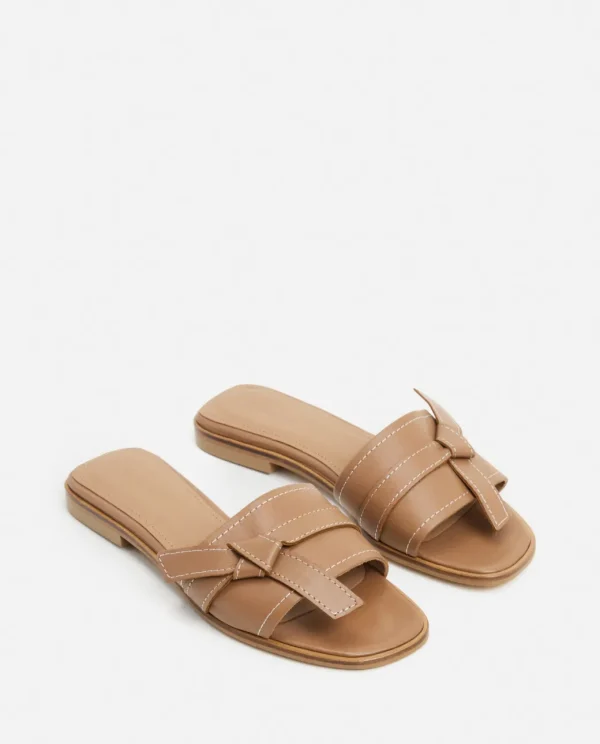 Sandals^Flattered My Leather Cognac