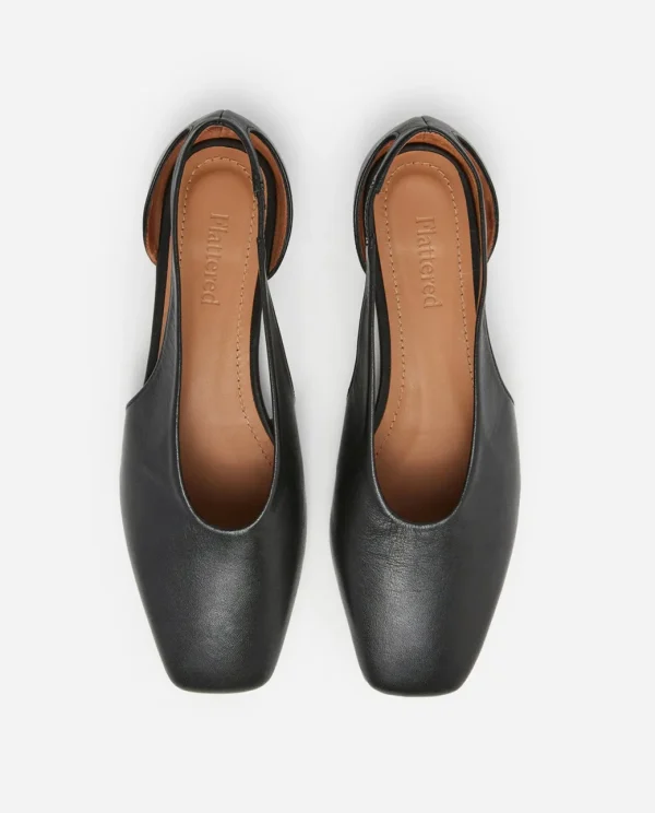 Ballet Flats^Flattered Nancy Leather Black