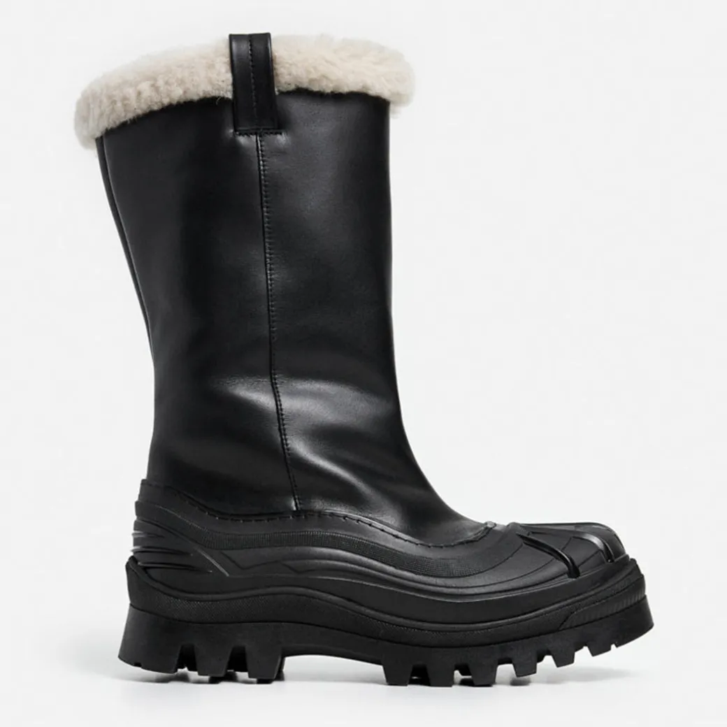 pella_leather_black_0.webp High-Shaft Boots | Boots^Flattered Pella Leather Black