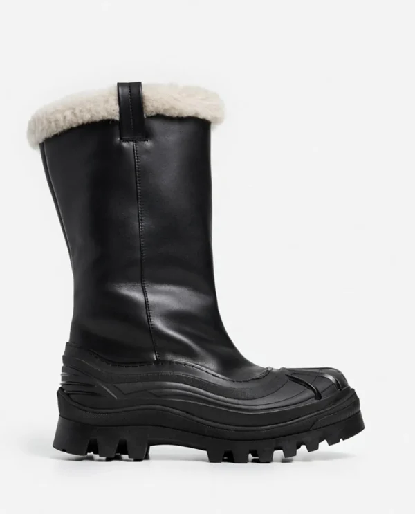 High-Shaft Boots | Boots^Flattered Pella Leather Black