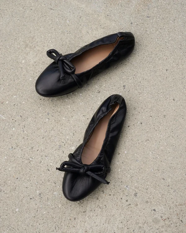 Ballet Flats^Flattered Polly Leather Black