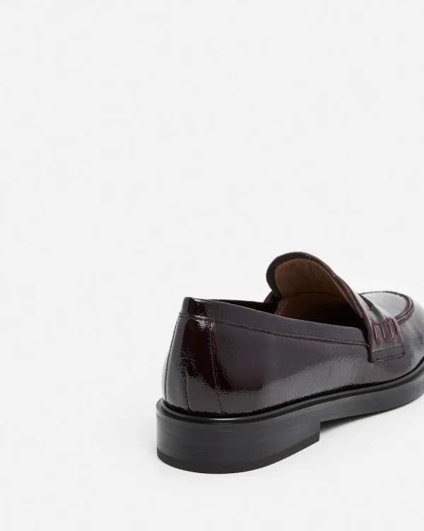 Loafers^Flattered Sara Leather Patent Burgundy