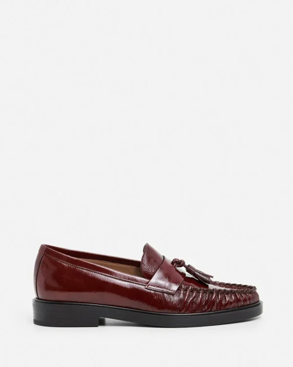 Loafers^Flattered Sigrid Leather Brick Red Patent