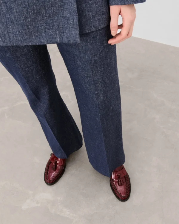 Loafers^Flattered Sigrid Leather Brick Red Patent