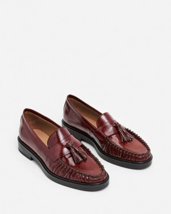 Loafers^Flattered Sigrid Leather Brick Red Patent