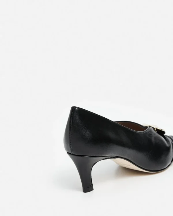 Heels^Flattered Tamara Leather Black