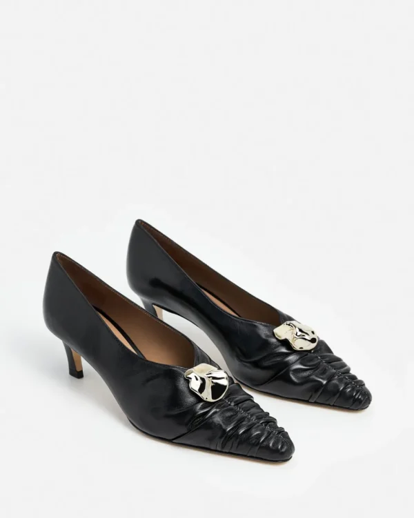 Heels^Flattered Tamara Leather Black