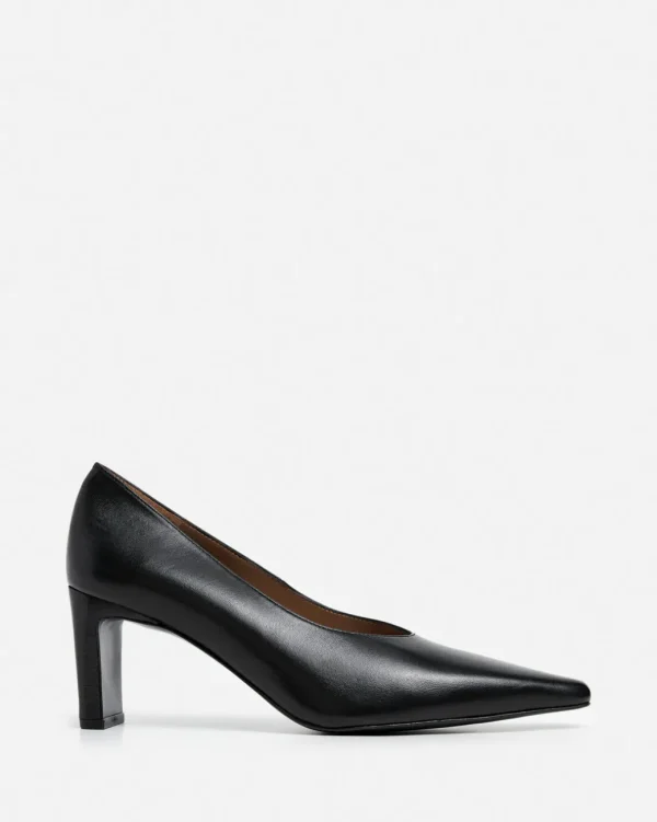 Heels^Flattered Tove Leather Black